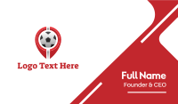 Soccer Football Circle Business Card Image Preview