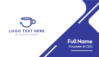 Tech Coffee Cup Business Card Preview