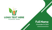 Green Leaf Juice  Business Card Preview