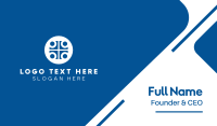 Blue Medical Cross Business Card Preview