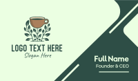 Coffee Cup Plant Business Card Design