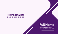 Purple Serif Text Business Card Image Preview