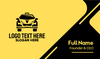 Yellow Taxi Cab Business Card Image Preview