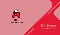 Red Gaming Shop Business Card Image Preview