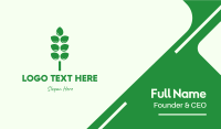 Green Agricultural Crops Business Card Design