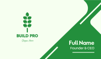 Green Agricultural Crops Business Card Design