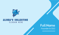 Playful Blue Kitten Cat Business Card Image Preview