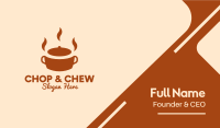 Brown Hot Pot Business Card Image Preview
