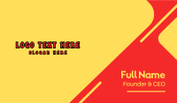 German Font Text Business Card Preview