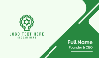 Green Tree Jewish Star  Business Card Preview