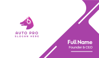Purple Horse DJ Audio Headphones Business Card Image Preview