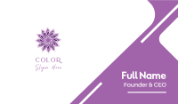 Violet Lotus Business Card Image Preview