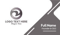 Abstract Silver Emblem  Business Card Image Preview