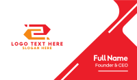 Sporty Number 2  Business Card Image Preview