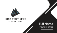 Gray & Blue Hound  Business Card Preview