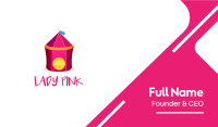 Pink Circus Tent Business Card Image Preview