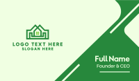 Double Green House Business Card Image Preview