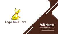 Cute Yellow Puupy Business Card Image Preview