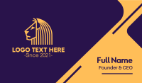 Golden African Lion Business Card Image Preview