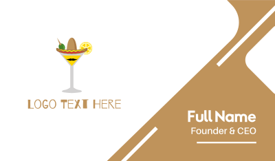 Mexican Cocktail Business Card Image Preview