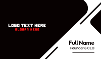Racing Game Business Card Preview
