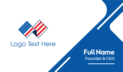 USA American Flag Business Card Image Preview