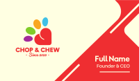 Colorful Community Heart Paw Business Card Image Preview