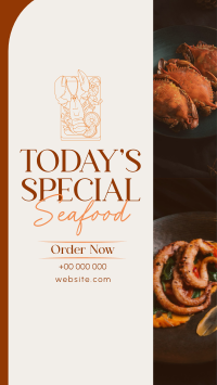 Minimal Seafood Restaurant  Instagram reel Image Preview