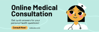Online Medical Consultation Twitter header (cover) Image Preview