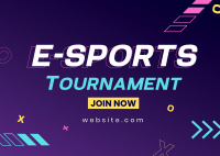 E-Sports Tournament Postcard Image Preview