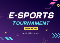 E-Sports Tournament Postcard Image Preview