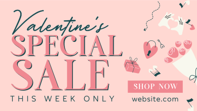 Valentines Sale Deals Facebook event cover Image Preview