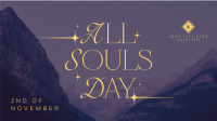 Sparkly All Souls Day Greeting Animation Design