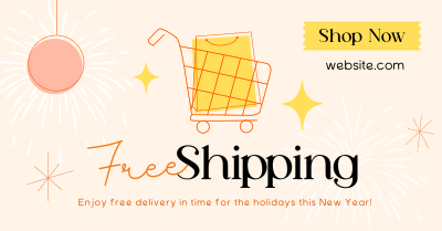 New Year Shipping Facebook ad Image Preview