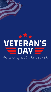 Honor Our Veterans Instagram Story Design