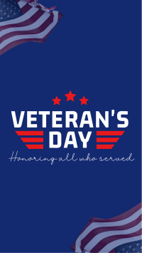 Honor Our Veterans Instagram story Image Preview