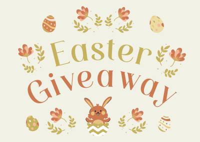 Warm Easter Giveaway Postcard Image Preview