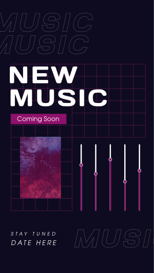 Upcoming Music Tracks Instagram story Image Preview