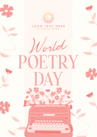 Vintage World Poetry Flyer Preview