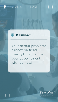 Dental Appointment Reminder Instagram reel Image Preview