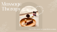 Massage Treatment Facebook Event Cover Design