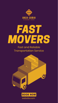 Fast Movers Service Instagram Story Design