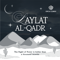Laylat al-Qadr Desert Linkedin Post Image Preview