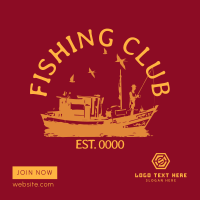 Fishing Club Instagram Post Design