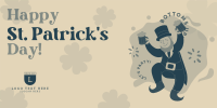 Saint Patrick's Day Greeting Twitter Post Design