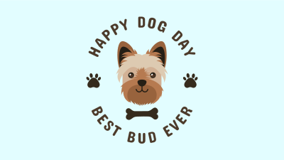 Yorkie Happy Dog Day Facebook event cover Image Preview