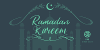 Ramadan Mosque Greeting Twitter Post Image Preview