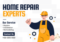 Home Repair Experts Postcard Image Preview