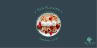 Strawberry crepe Twitter post Image Preview