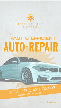 Modern Professional Mechanic Instagram Story Design